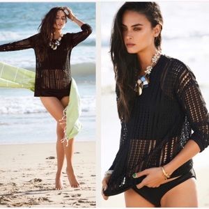 Fabletics Sophie Tunic Crochet Sweater SIZE XL